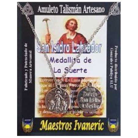 Talismán Medallita de la Suerte San Isidro Labrador