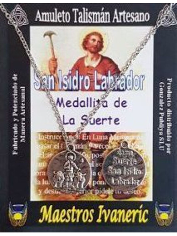 Talismán Medallita de la Suerte San Isidro Labrador