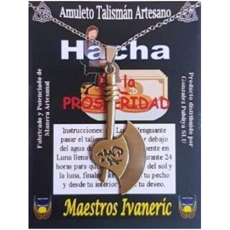 Talismán Artesano Hacha de la Prosperidad