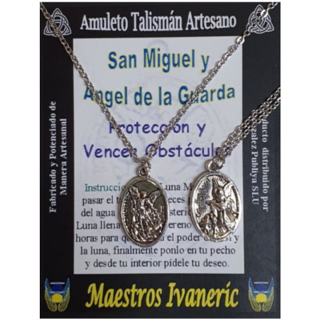 Talismán Artesano Medalla San Miguel, Ángel de la Guarda, Gran Protector
