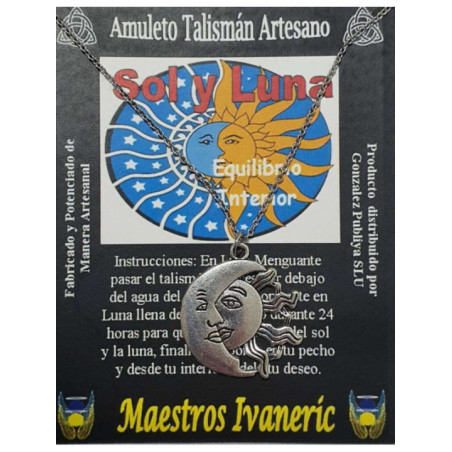 Talismán Artesano Sol y Luna. Equilibrio Interior.