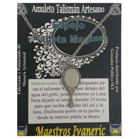 Talismán Artesano Espejo. Rebota Magias.