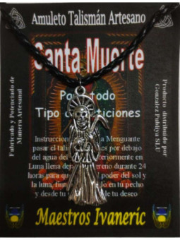 Talismán Artesano Santa Muerte con Guadaña