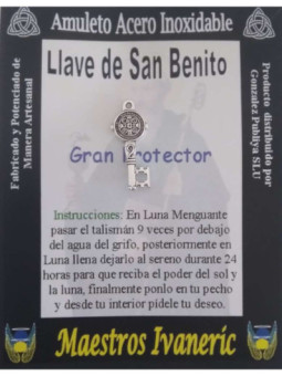 Talismán Artesano Llave de San Benito, 2,4cm