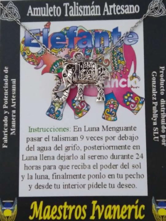 Talismán Colgante Elefante