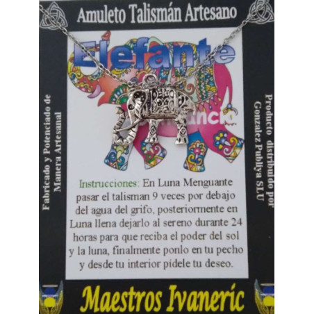 Talismán Colgante Elefante