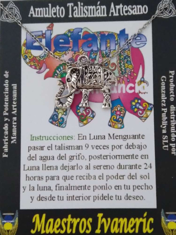 Talismán Colgante Elefante