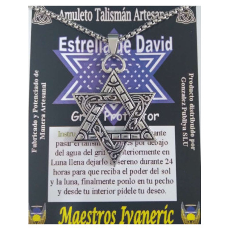 Talismán Artesano Estrella de David, Protección