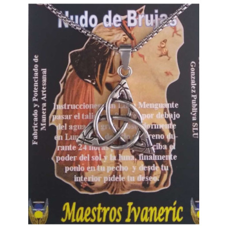 Talismán Artesano Nudo de Brujas.