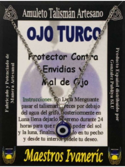 Amuleto Talismán Ojo Turco, contra envidias
