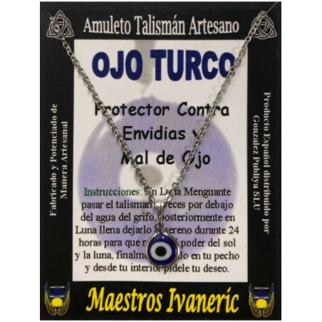 Amuleto Talismán Ojo Turco, contra envidias