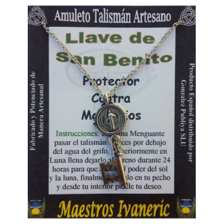Talismán Artesano Llave de San Benito, 4,02 cm