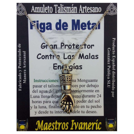Talismán Artesano Figa de 3 centimetros