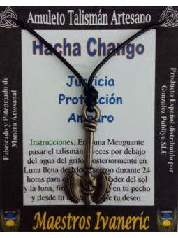 Talismán Artesano Hacha Chango