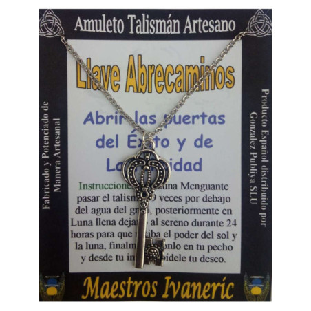 Talismán Artesano Llave Abrecaminos