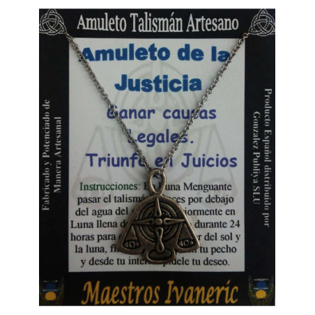 Talismán Artesano Amuleto Justicia