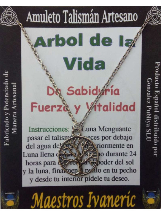 Talismán Artesano Árbol de la Vida