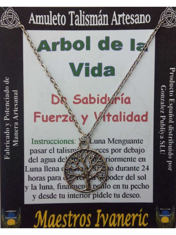 Talismán Artesano Árbol de la Vida
