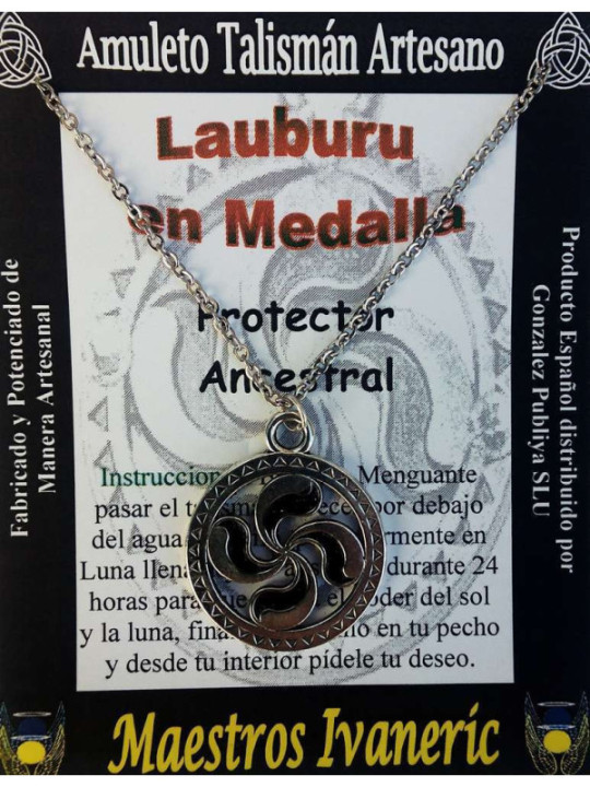 Talismán Artesano Lauburu en Medalla
