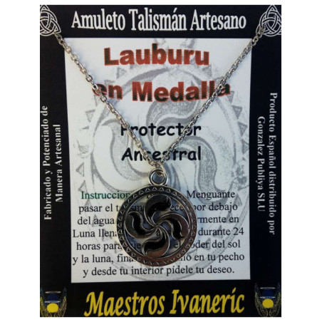 Talismán Artesano Lauburu en Medalla