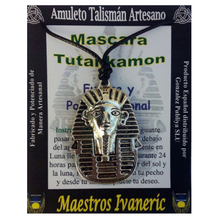 Talismán Artesano Mascara de Tutankamon