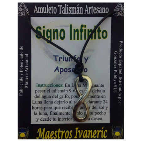 Talismán Artesano Signo Infinito