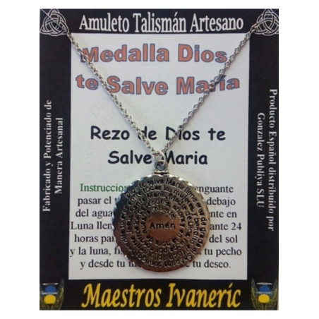 Medalla Dios te salve María