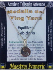 Talismán Artesano Medalla del Ying Yang