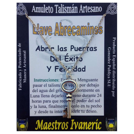 Talismán Artesano Llave para Abrir Caminos