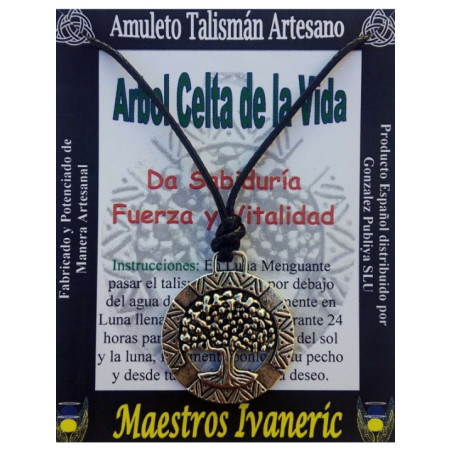 Talismán Artesano Árbol Celta de la Vida