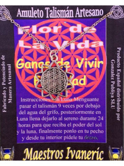 Talismán Artesano Flor de la Vida