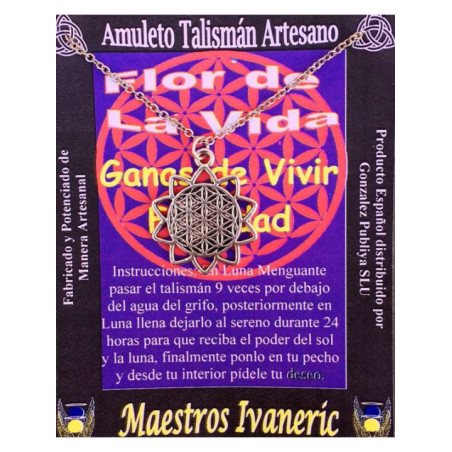 Talismán Artesano Flor de la Vida