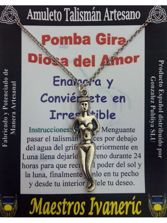 Talismán Artesano Pomba Gira, Diosa del Amor