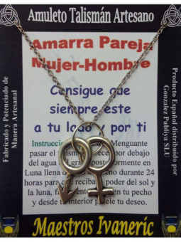 Talismán Artesano Amarra Pareja, Mujer Hombre