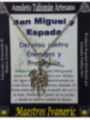 Talismán Artesano San Miguel con espada. Defensa