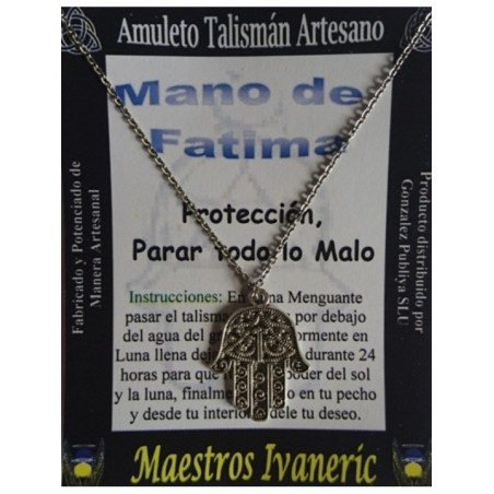 Talismán Artesano Mano de Fatima