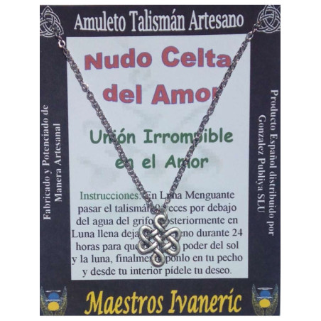 Talismán Artesano Nudo Celta del Amor