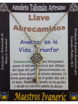 Talismán Artesano Llave Abrecaminos