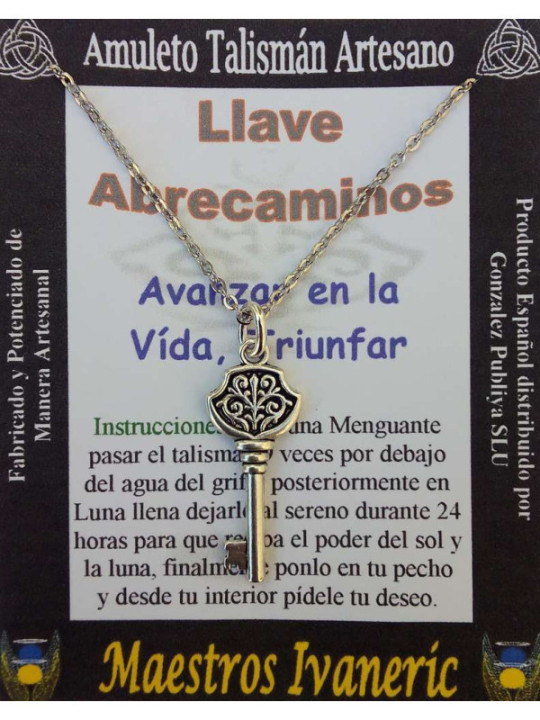Talismán Artesano Llave Abrecaminos