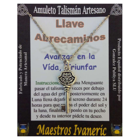 Talismán Artesano Llave Abrecaminos