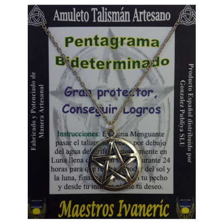 Talismán Artesano Pentagrama Bideterminado