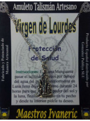 Talismán Artesano Virgen de Lourdes