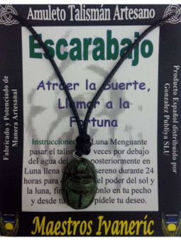 Talismán Artesano Escarabajo de la Suerte