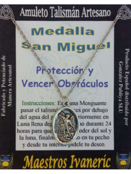 Talismán Artesano Medalla de San Miguel