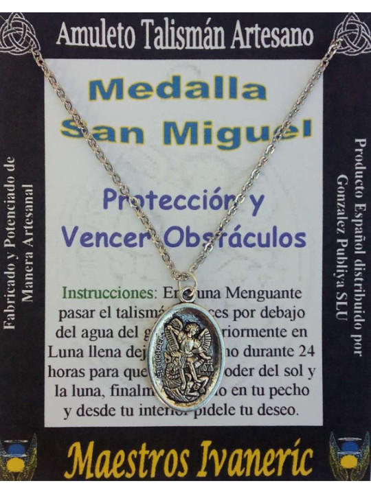 Talismán Artesano Medalla de San Miguel