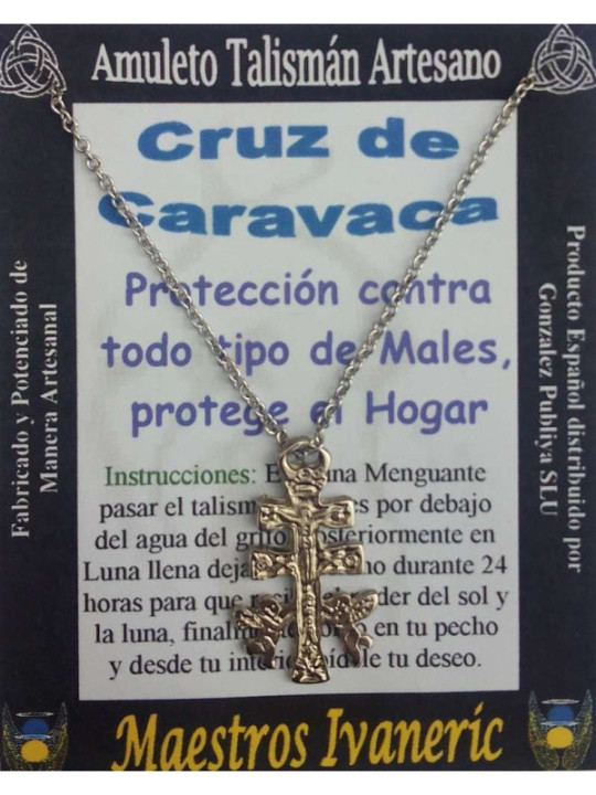 Talismán Artesano Cruz de Caravaca