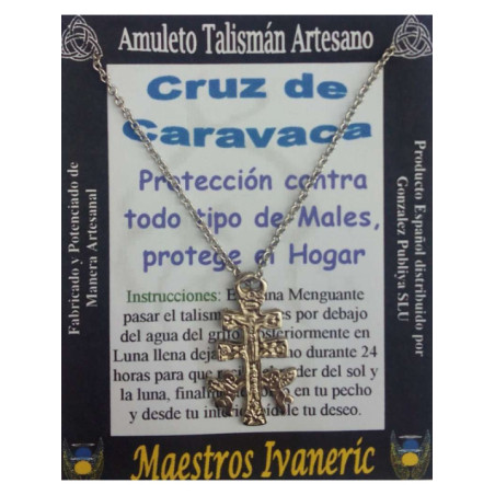 Talismán Artesano Cruz de Caravaca