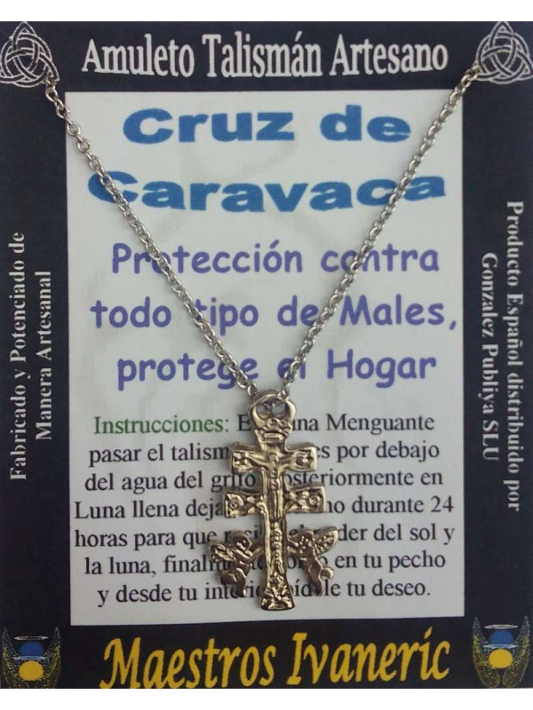 Talismán Artesano Cruz de Caravaca