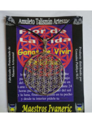 Talismán Artesano Flor de la Vida, 4,5cm Diámetro