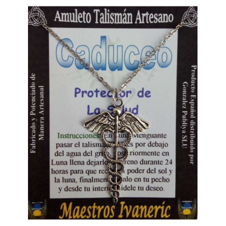 Talismán Artesano Caduceo, Salud